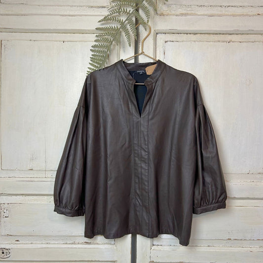 Leren top, Maat 36